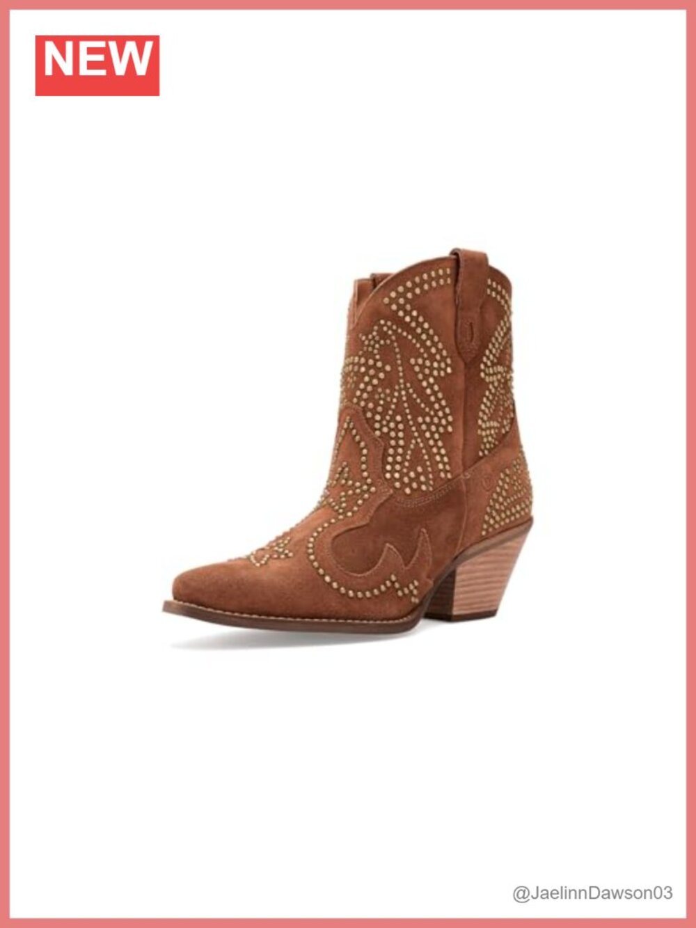 Womens Dingo Suede Leather Mid Calf Boots Snip Toe Block Heel Pull On
